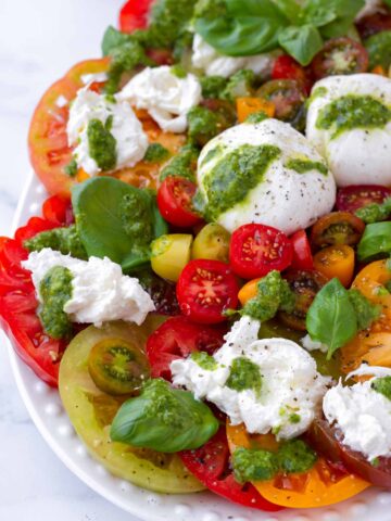 tomato burrata salad