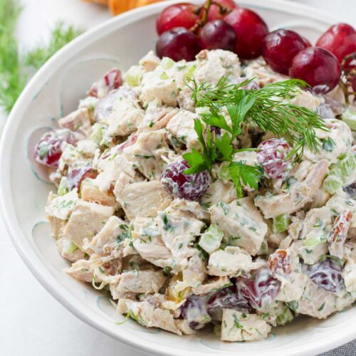 Chicken Salad with Grapes - Cooking For My Soul