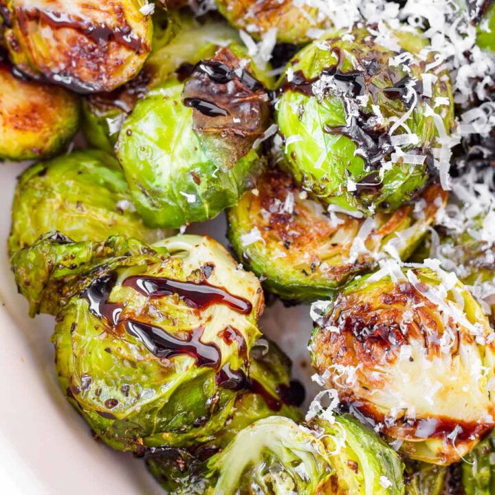 Balsamic Glazed Brussels Sprouts - Cooking For My Soul