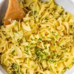 buttered noodles with parmesan