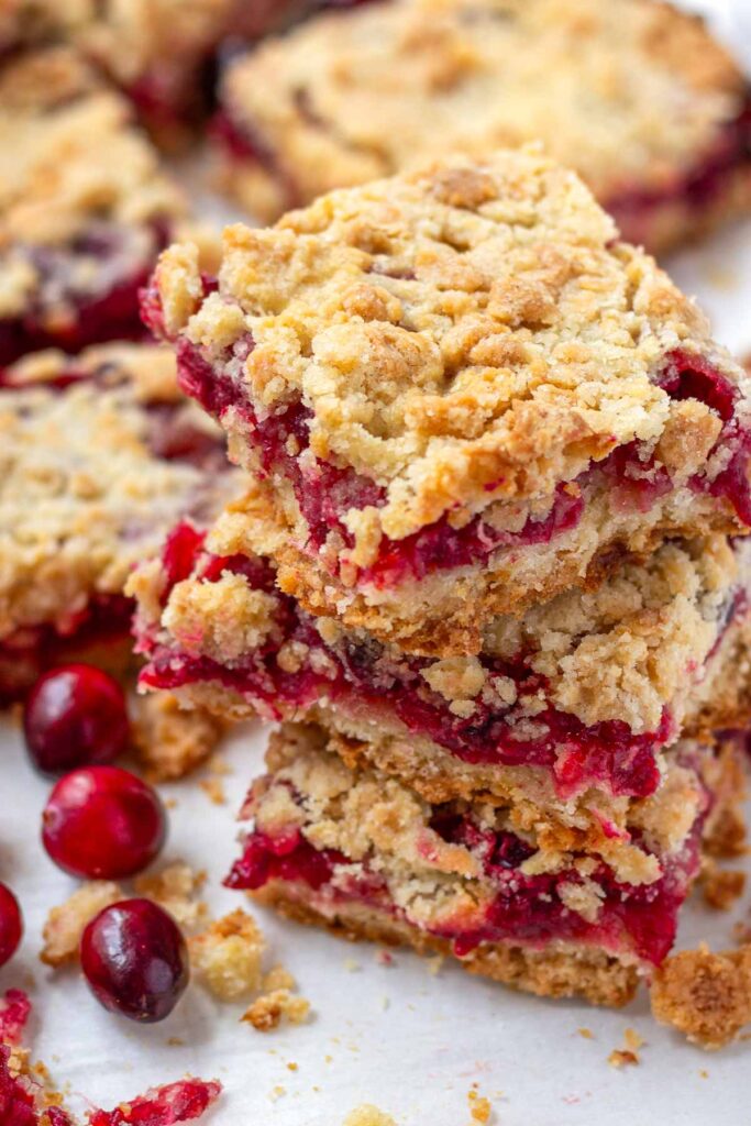 Cranberry Crumble Bars - Cooking For My Soul