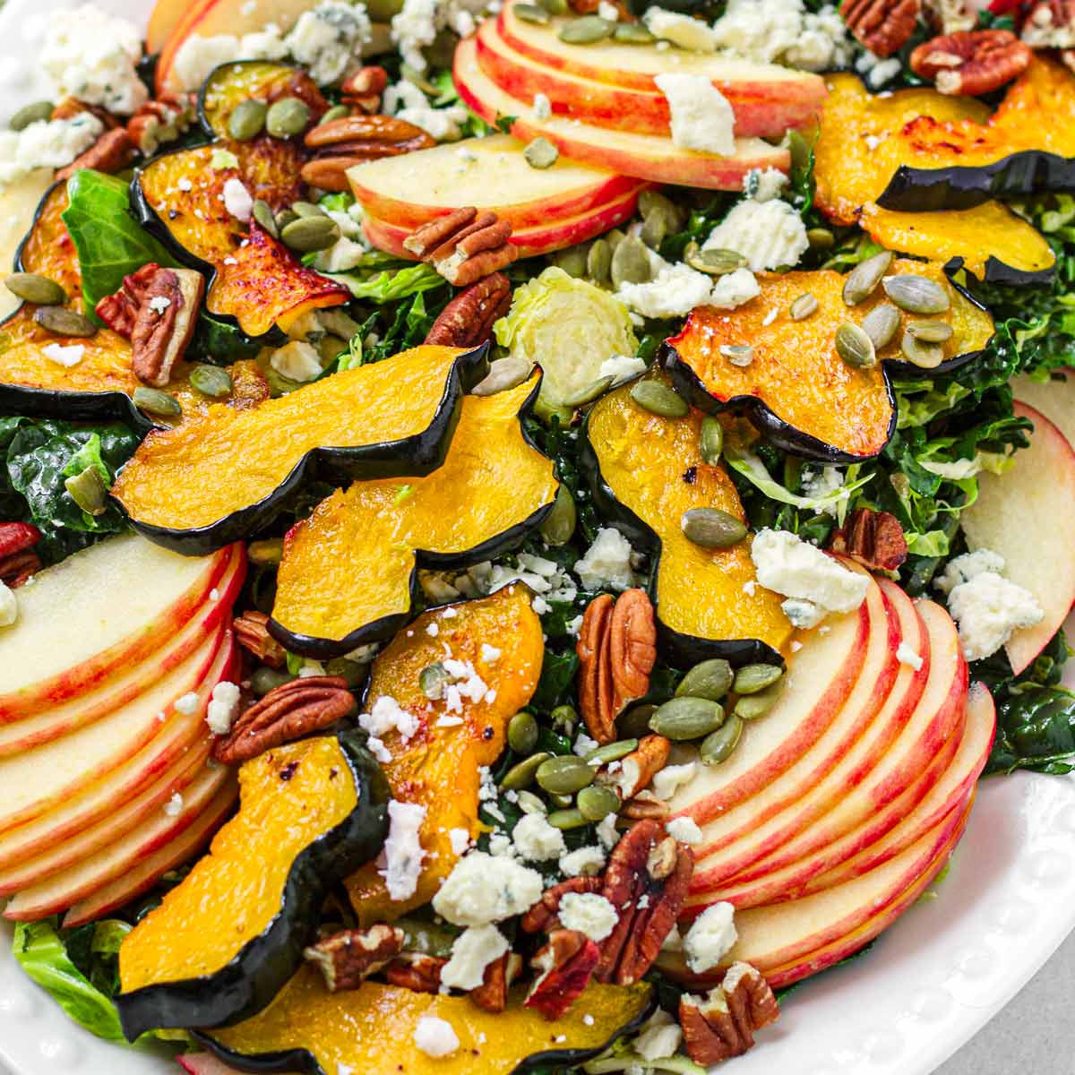 Fall Harvest Salad With Roasted Brassicas, Fingerlings, and