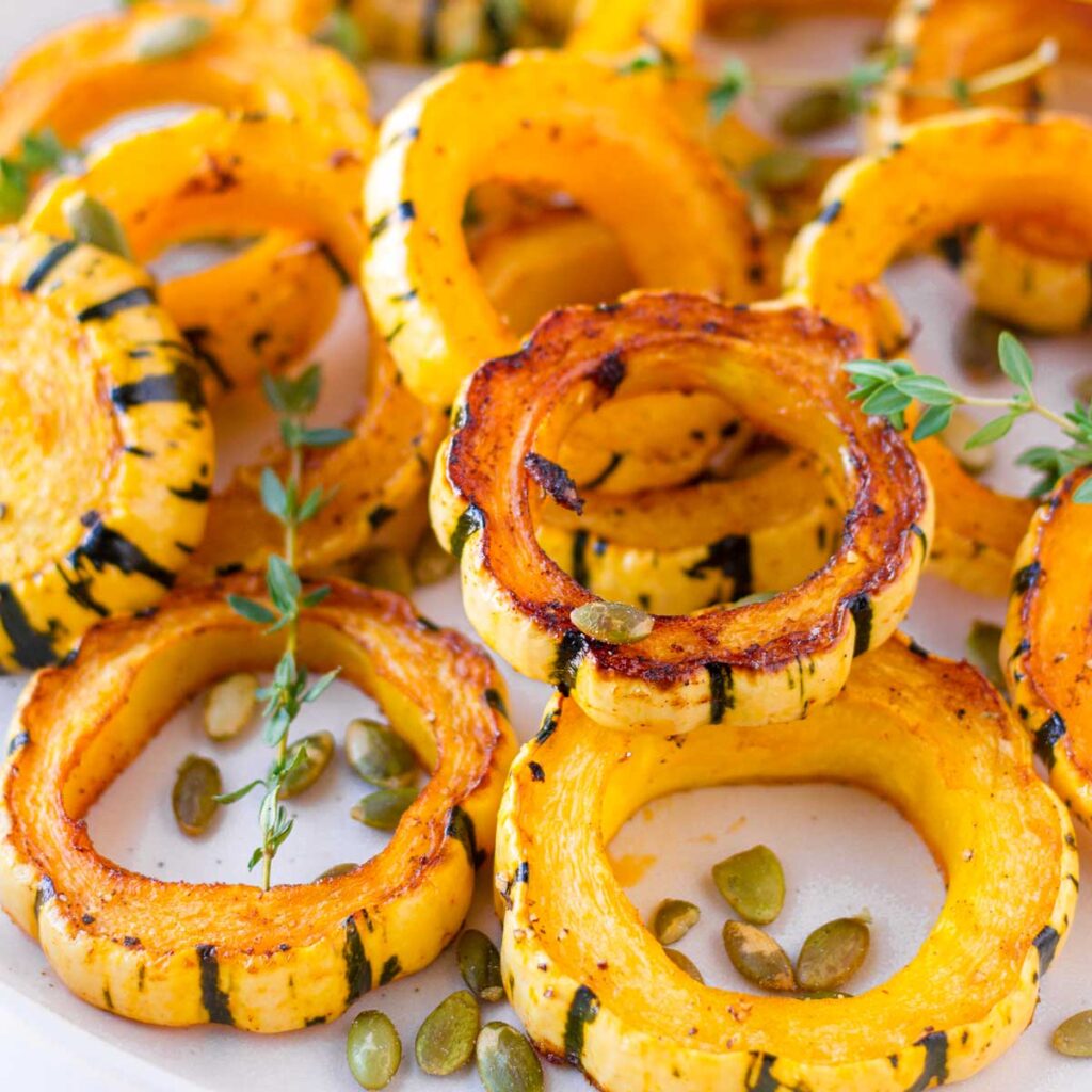 Simple Roasted Delicata Squash - Cooking For My Soul