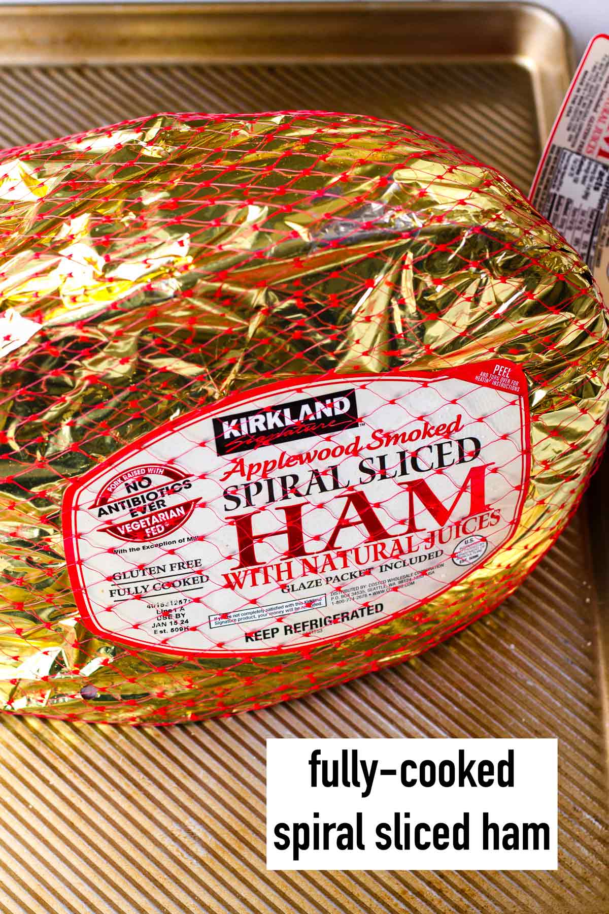 unopened packaged spiral sliced ham