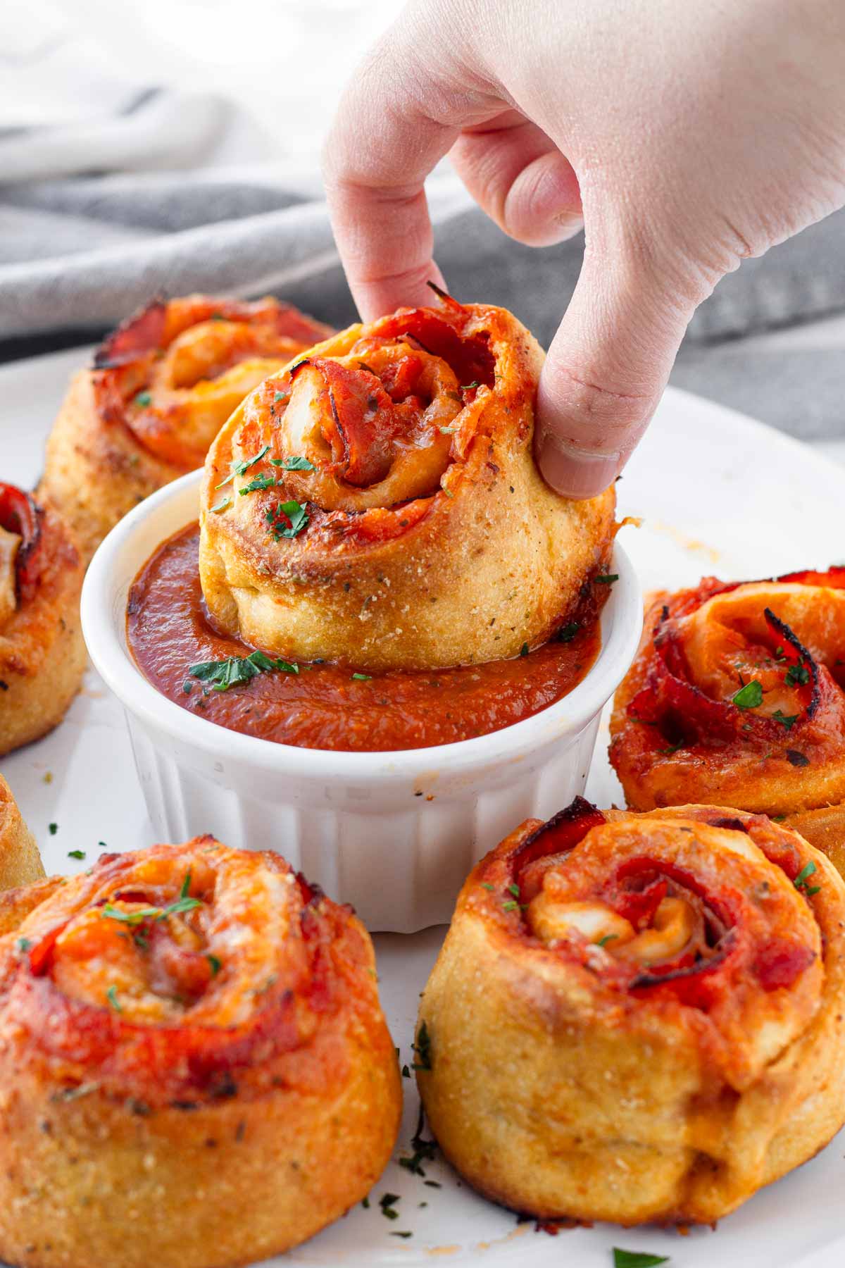 Pepperoni Pizza Rolls - Ahead of Thyme