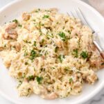 creamy chicken and rice with parmesan