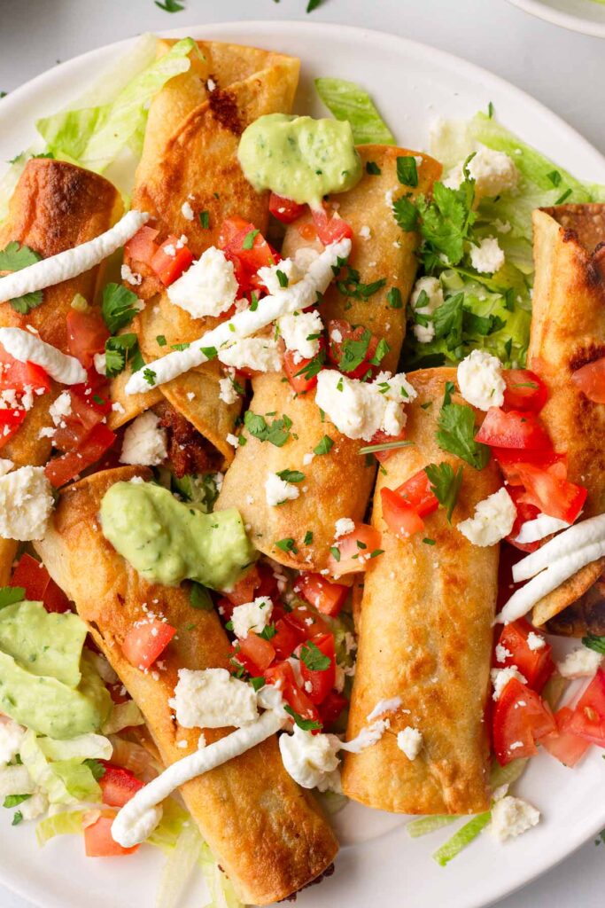 Chicken Taquitos (Fried or Baked) - Cooking For My Soul