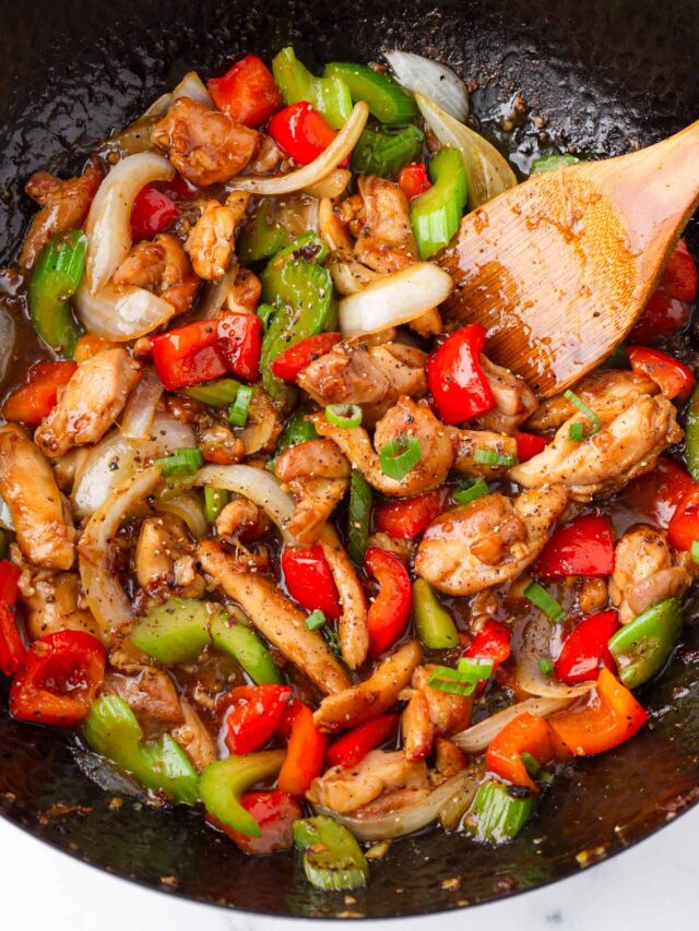Black Pepper Chicken Stir Fry
