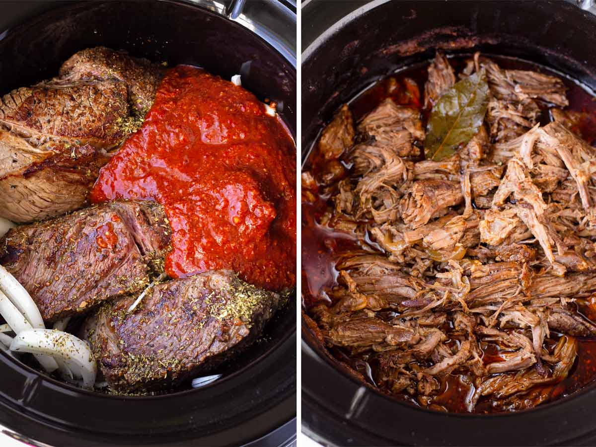 cooking beef with marinade in slow cooker