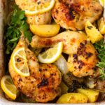 greek lemon chicken and potatoes