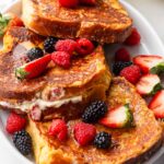 stuffed french toast with cream cheese and berries