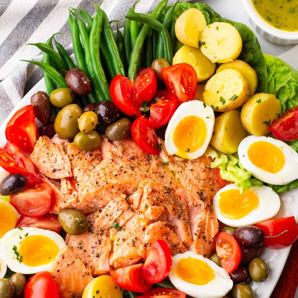Salmon Nicoise Salad Cooking For My Soul Salmon Nicoise Salad Cooking For My Soul