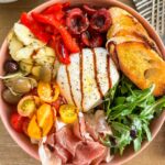 burrata bowl with cherries