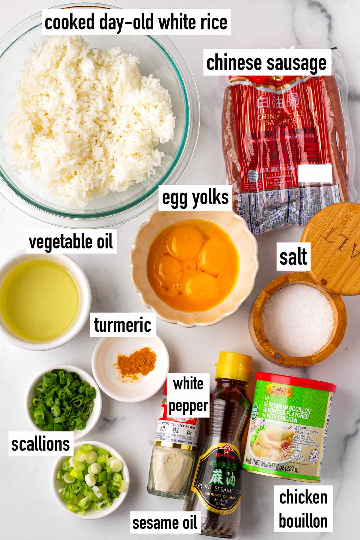 labeled ingredients