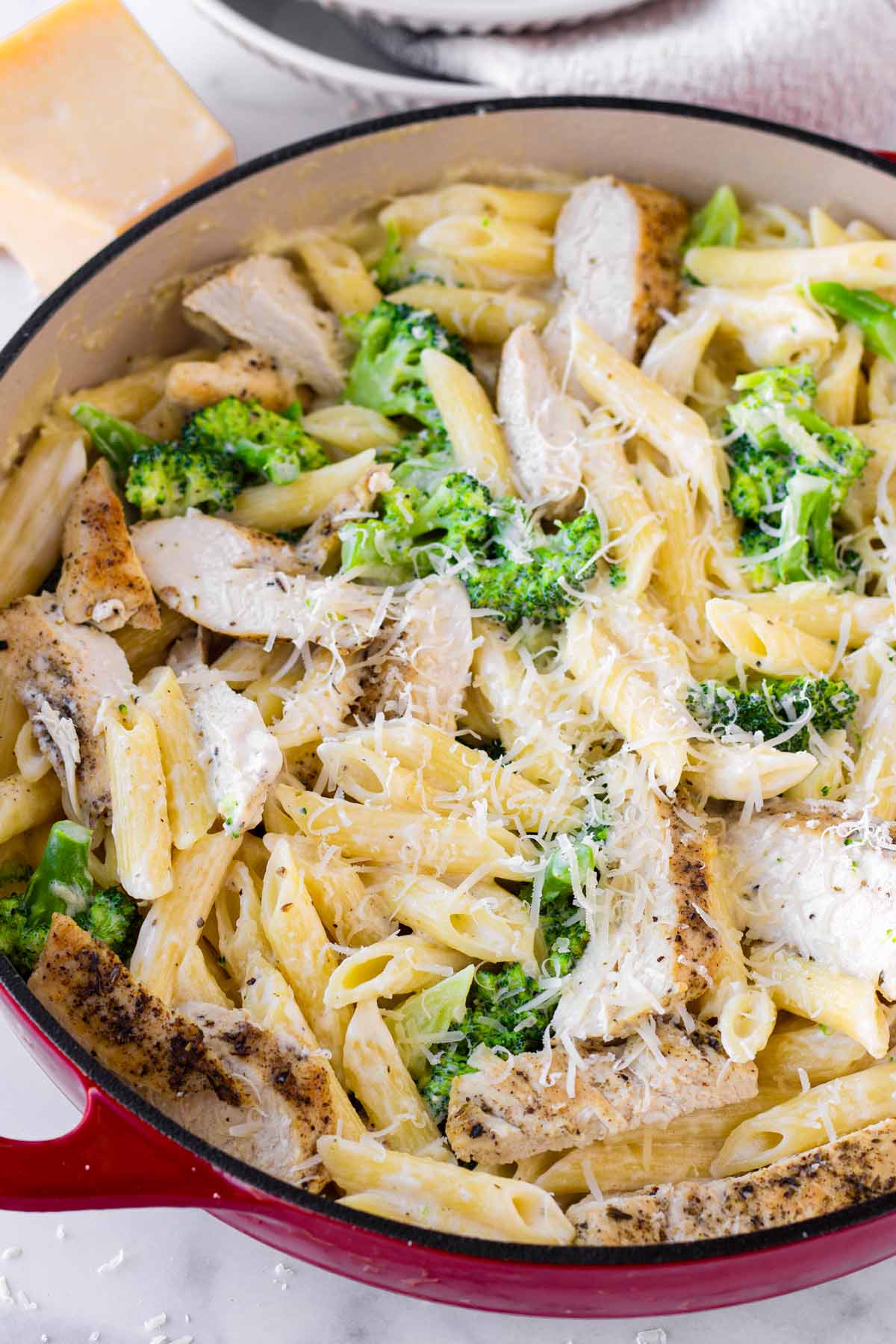 one pot chicken broccoli alfredo