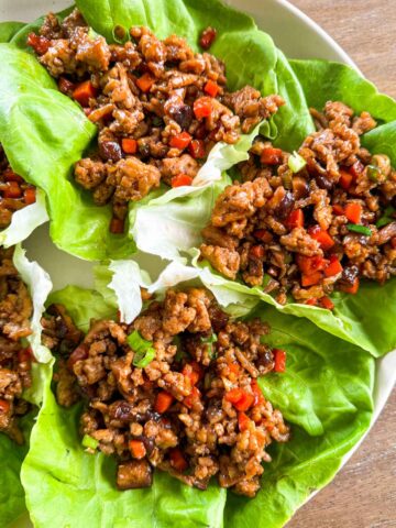 asian chicken lettuce wraps