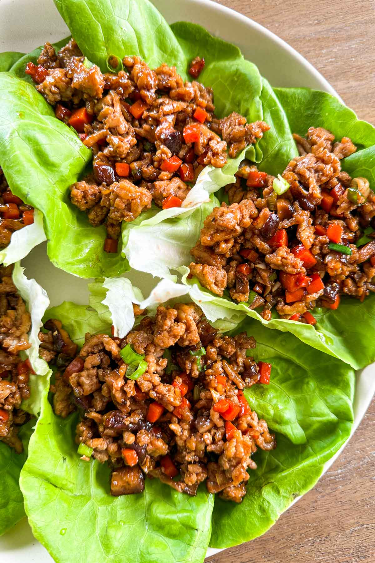 asian chicken lettuce wraps