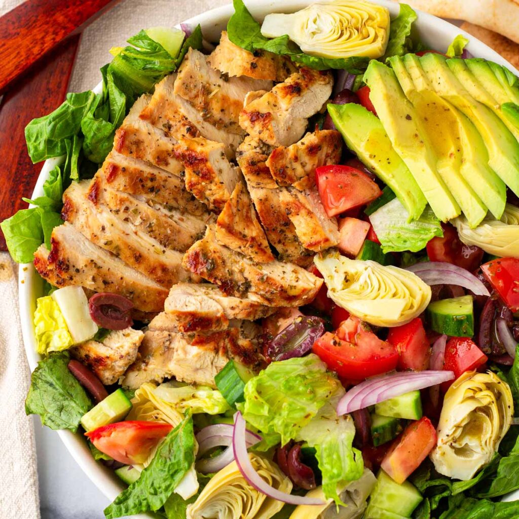 Mediterranean Chicken Salad - Cooking For My Soul