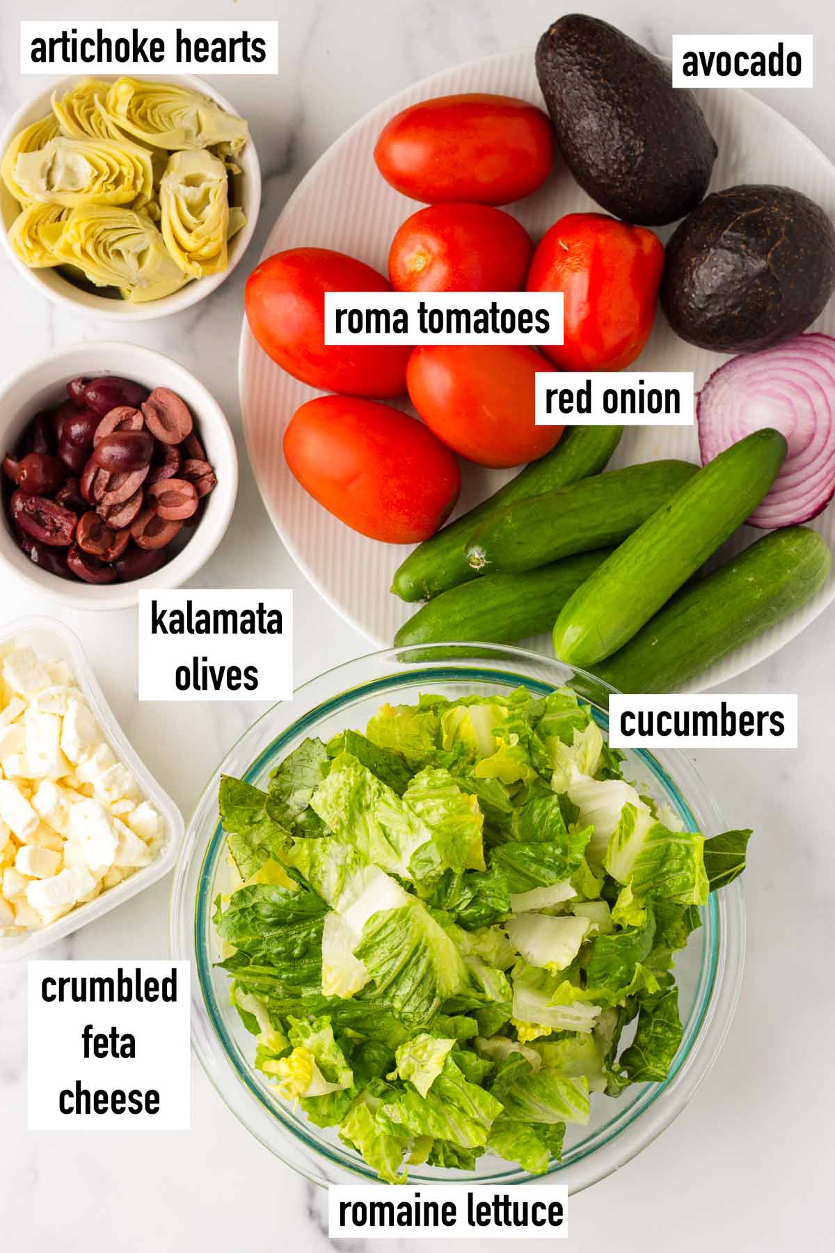 labeled ingredients