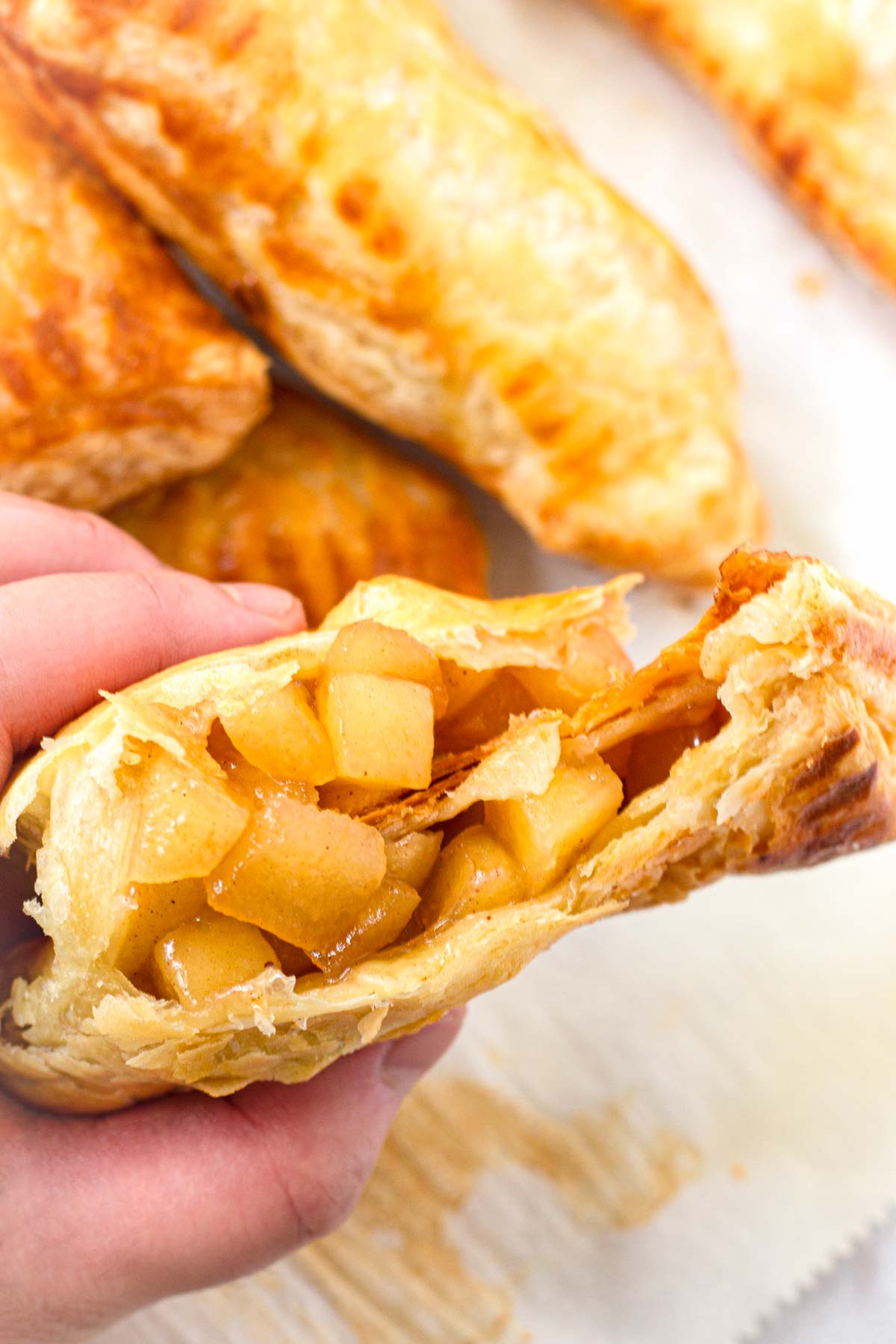 inside of an apple turnover