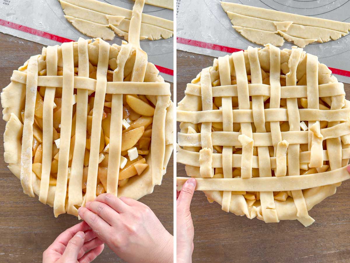 lattice apple pie design