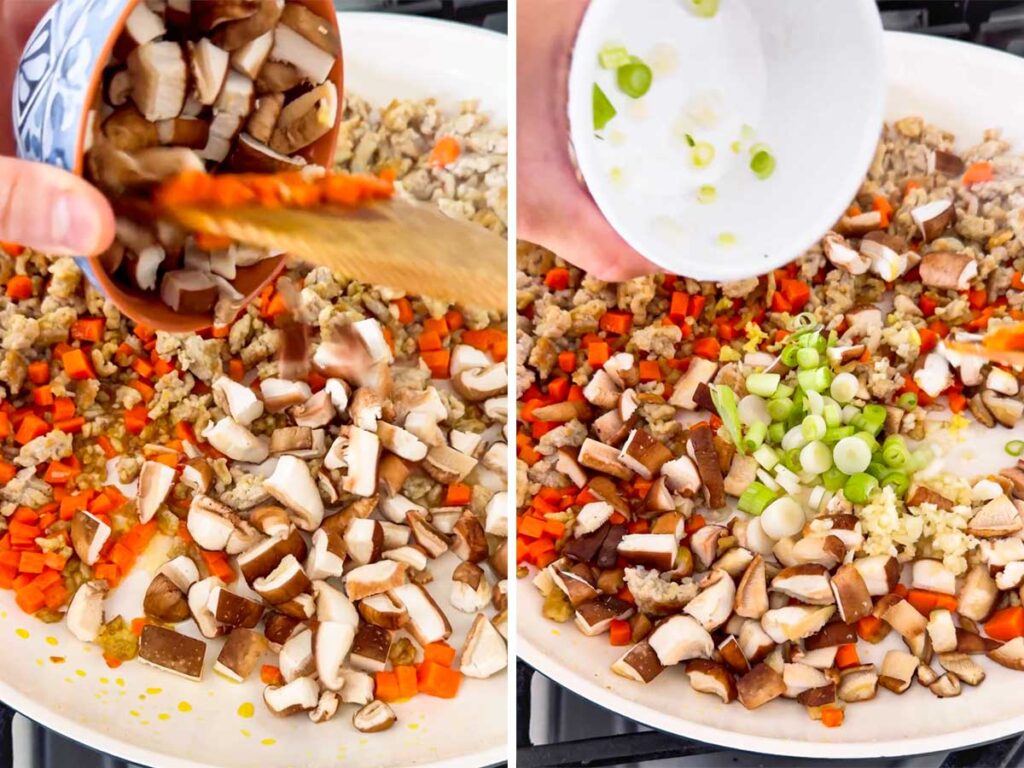 sauteing vegetables with aromatics