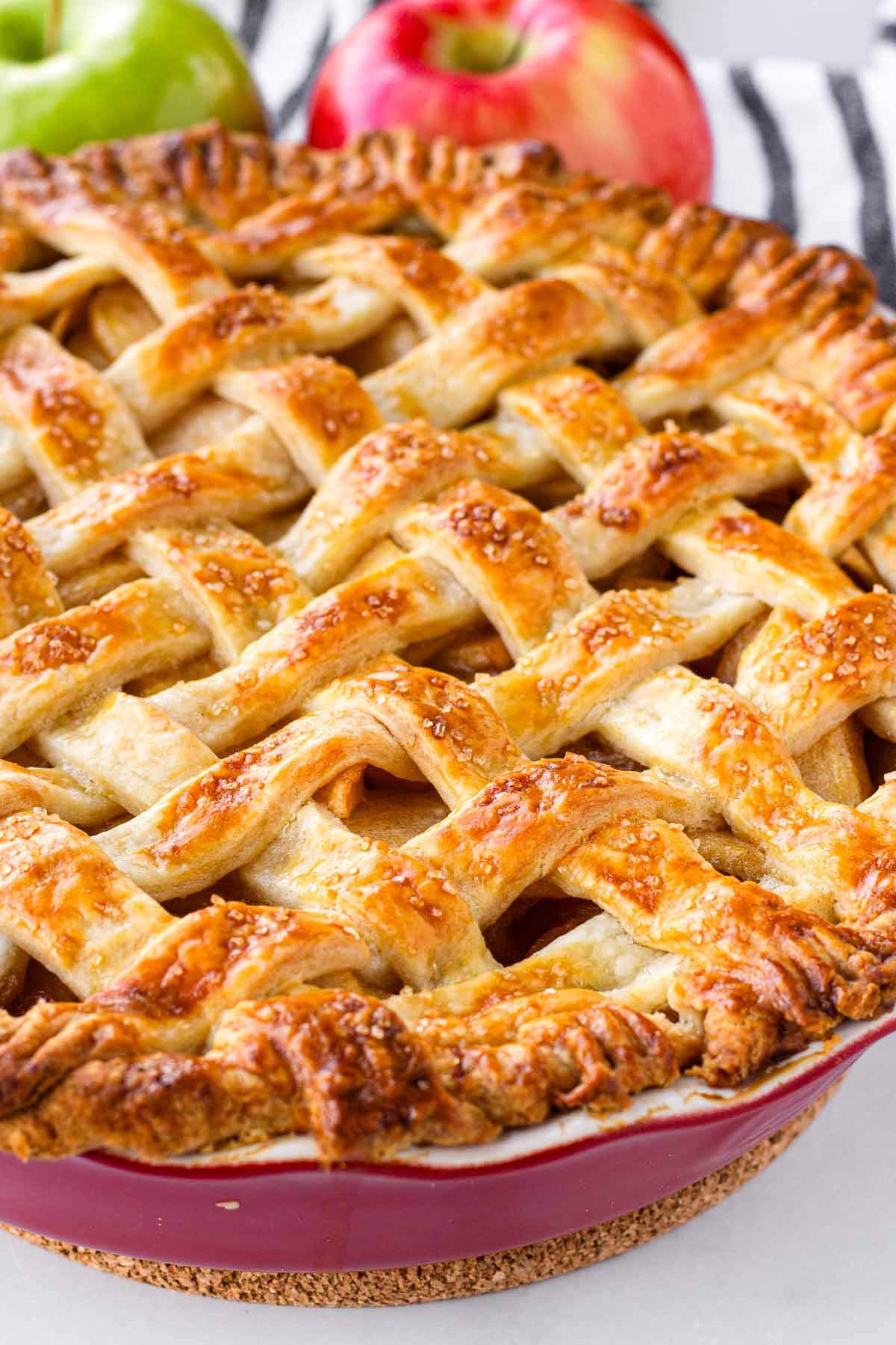 lattice apple pie whole