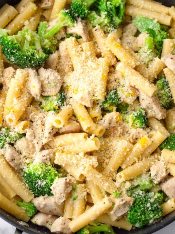 skillet chicken broccoli ziti