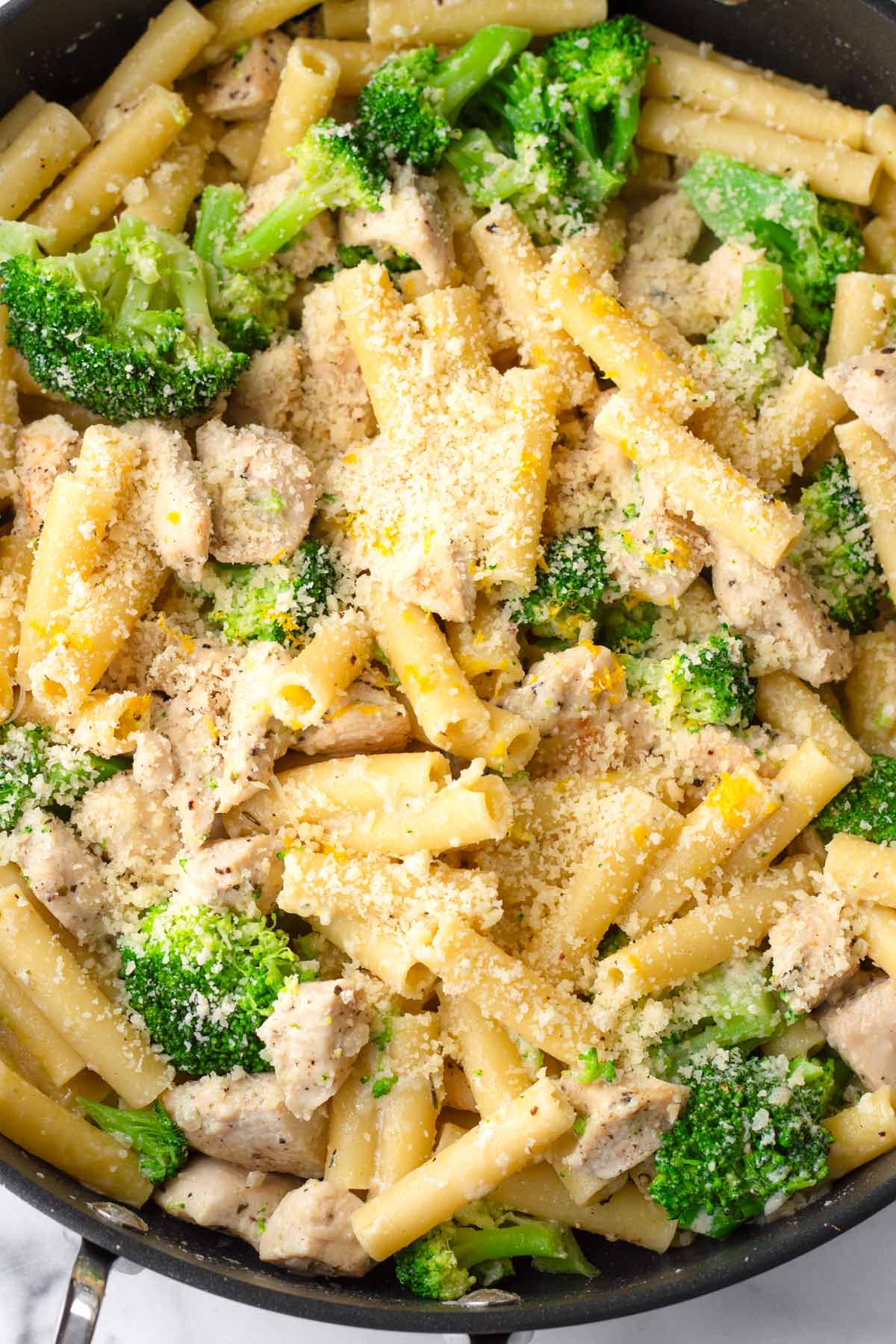 skillet chicken broccoli ziti