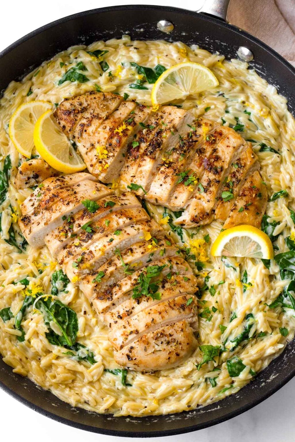 Lemon Roso Lemon Chicken Orzo - Cooking For My Soul