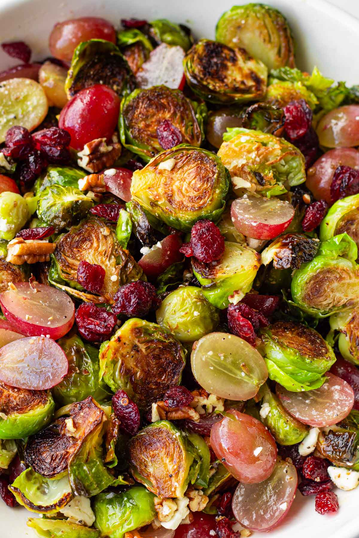 brussels sprouts with grapes and cranberries