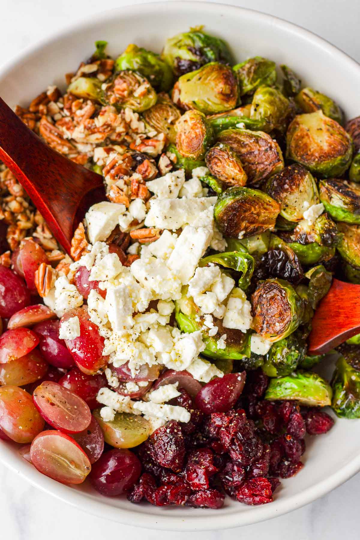 ingredients in a bowl ready to be tossed