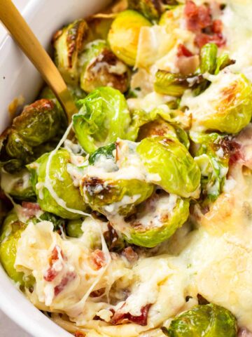 cheese brussels sprouts gratin