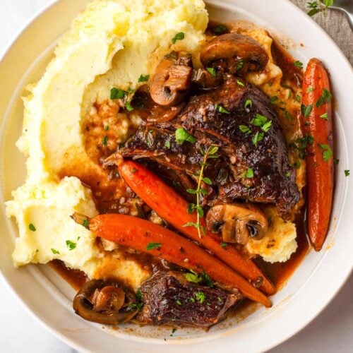 Red Wine Oven Braised Beef - Cooking For My Soul