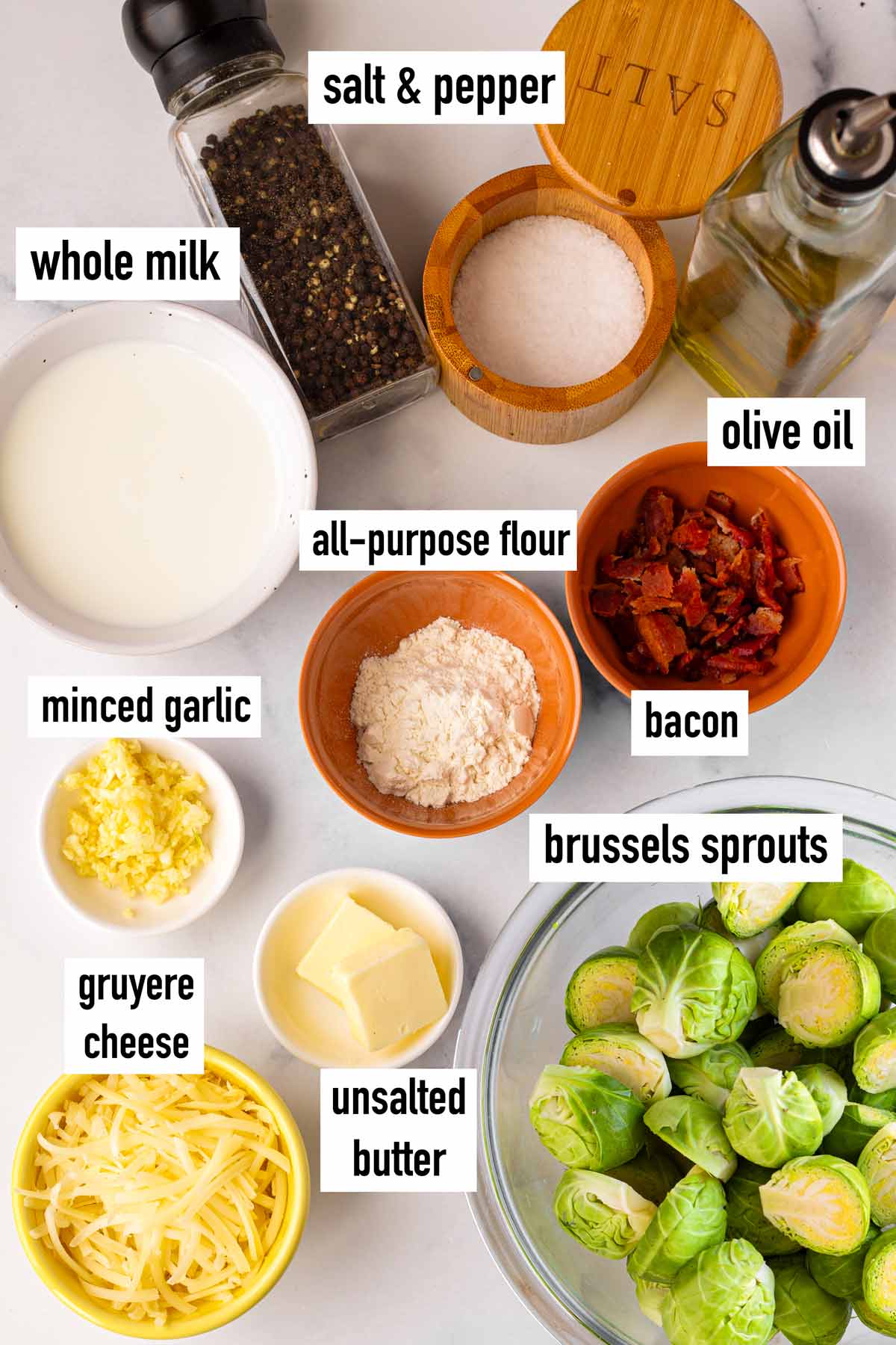 labeled ingredients