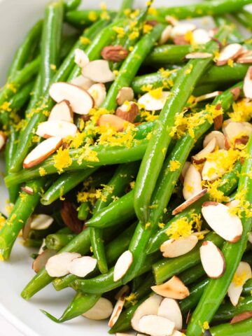 french green beans with dressing