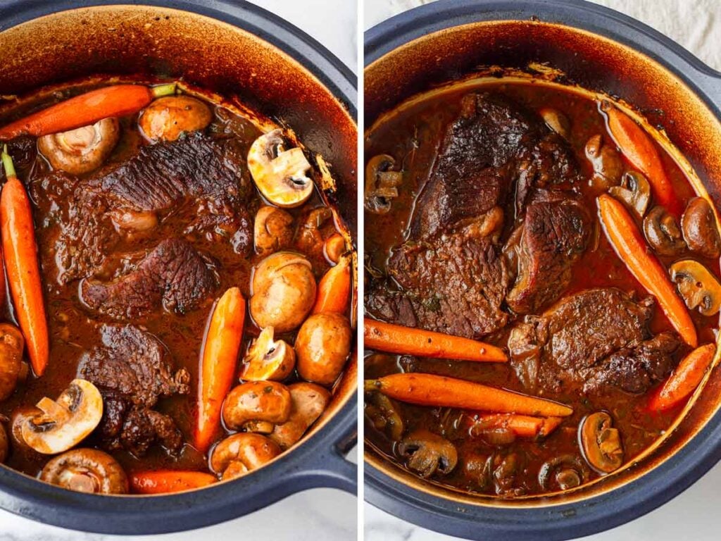 Red Wine Oven Braised Beef - Cooking For My Soul