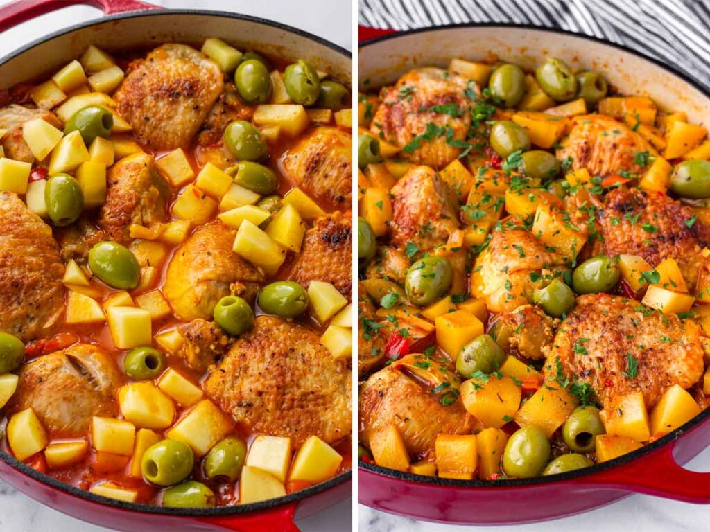 how do you make spanish stew chicken