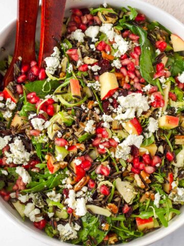 wild rice salad with apples