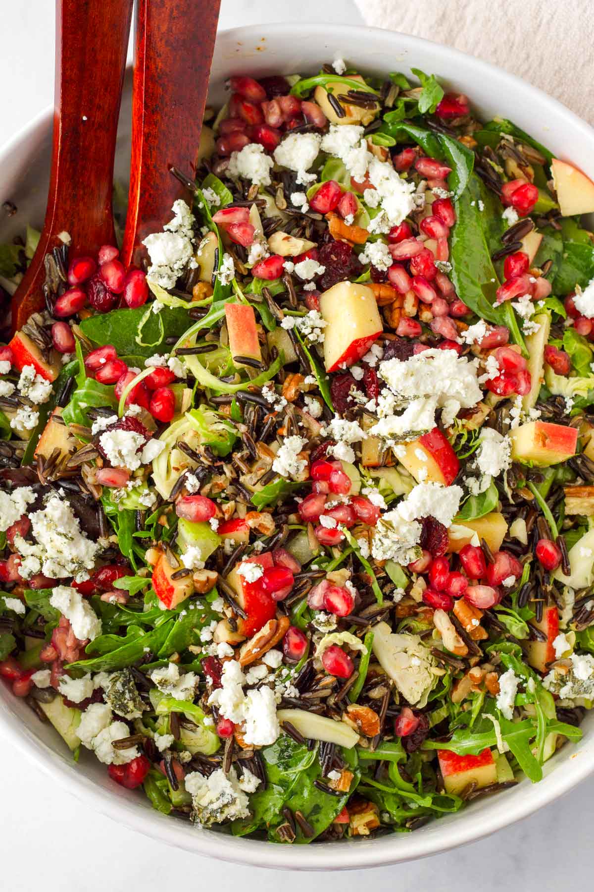 wild rice salad with apples