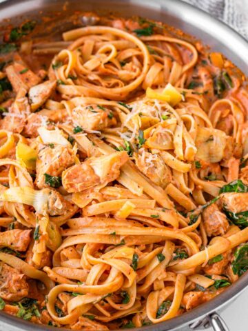 skillet chicken artichoke pasta