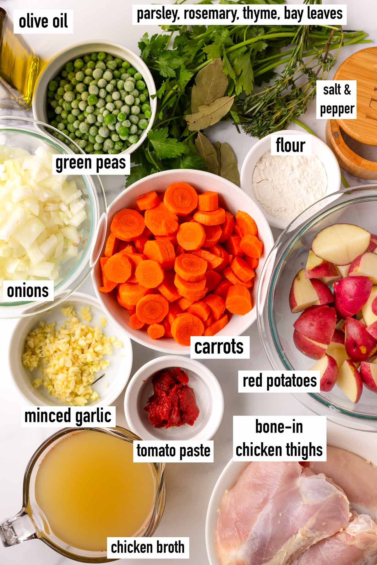 labeled ingredients