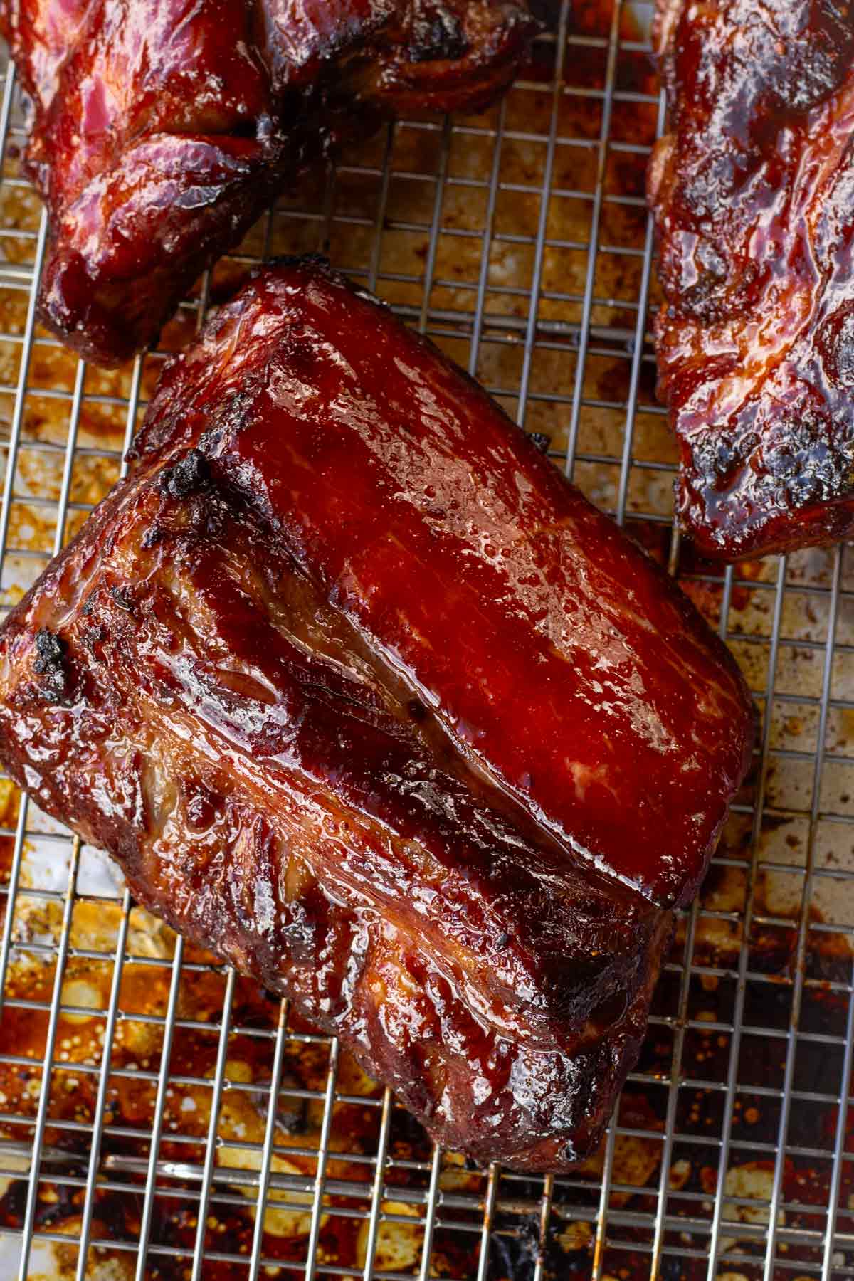 glazed char siu bbq ribs