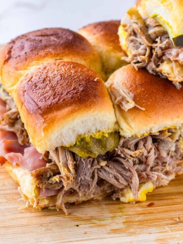 pulled pork Cuban sliders