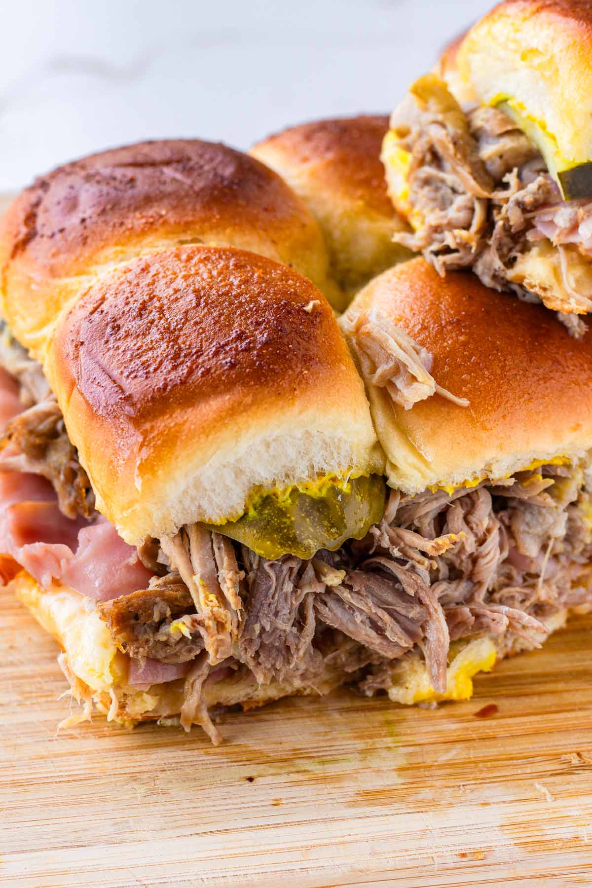 pulled pork Cuban sliders