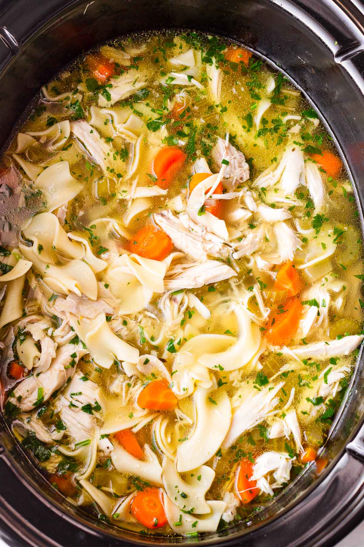 slow cooker chicken noodle soup