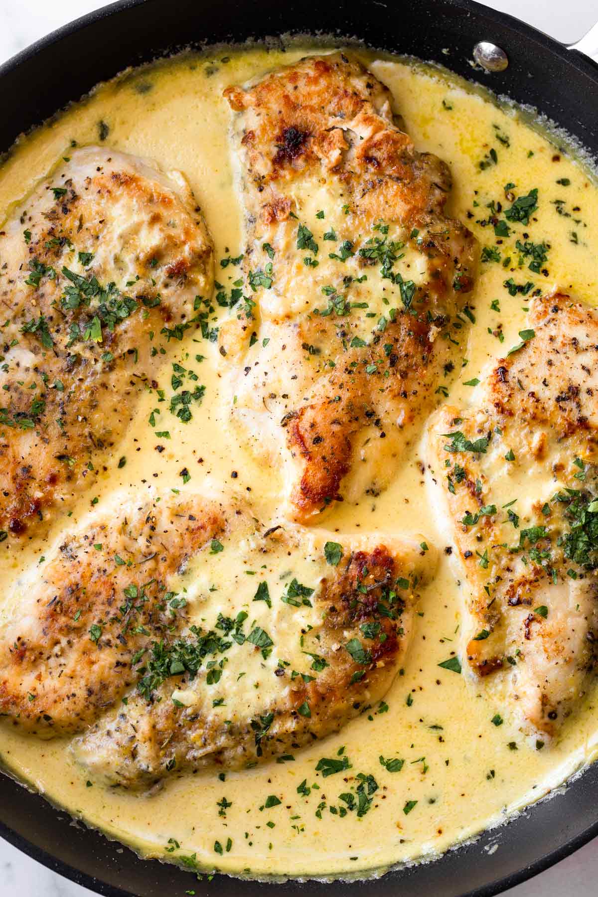 creamy honey mustard chicken skillet