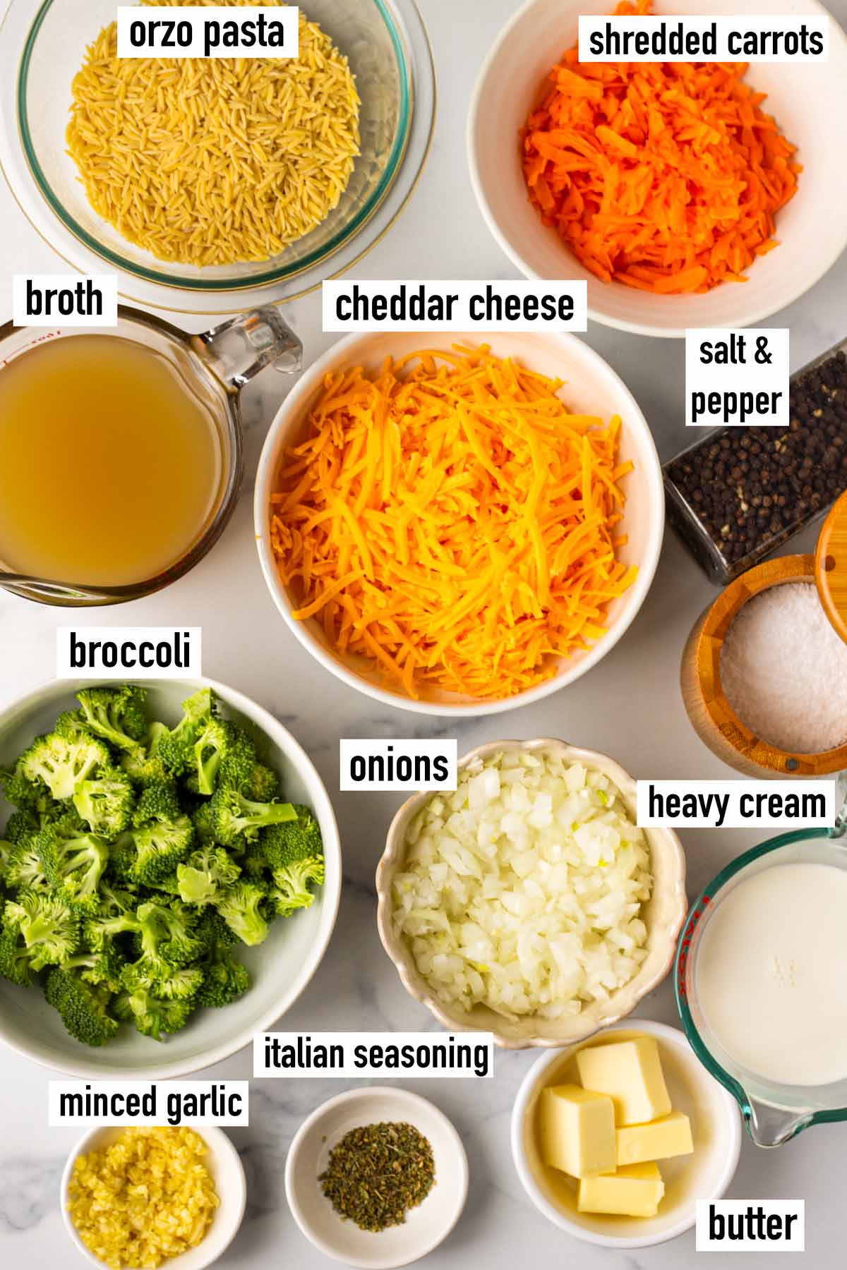 labeled ingredients