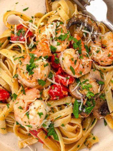 garlic shrimp pasta