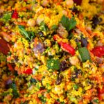 moroccan couscous salad with vegetables